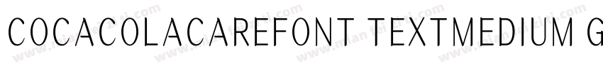 COCACOLACAREFONT TEXTMEDIUM GB1字体转换